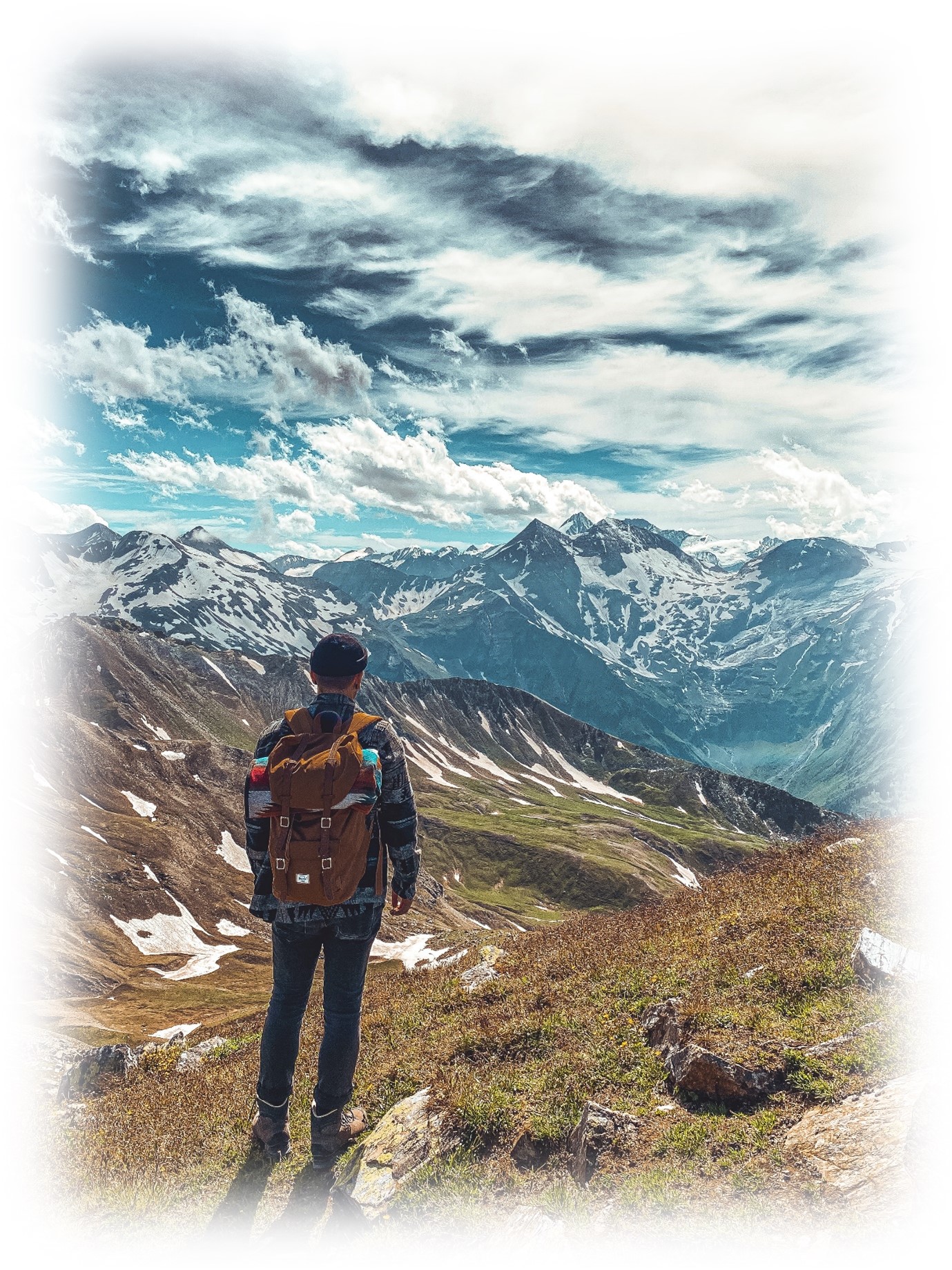 man on summit